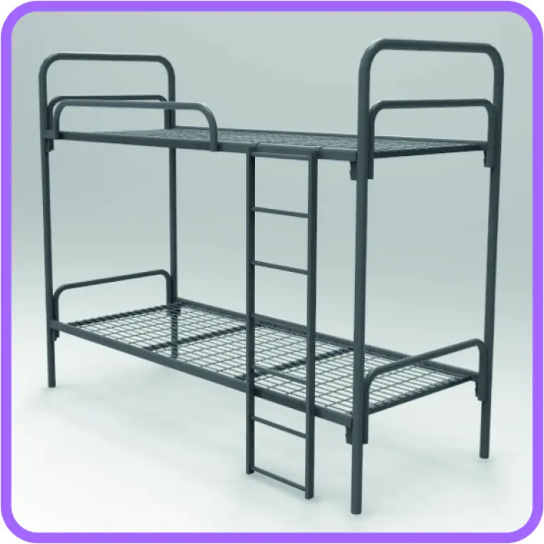 Кровати металлические разных цветов и конфигураций