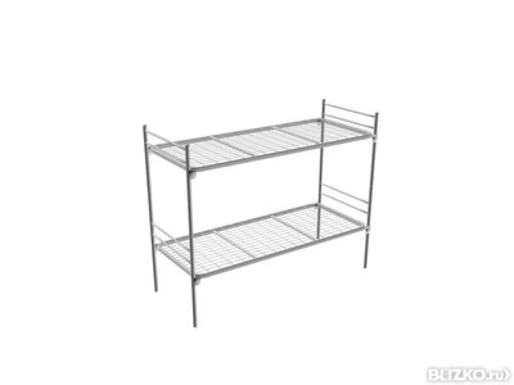 Бюджетные кровати металлические с деревянными спинками